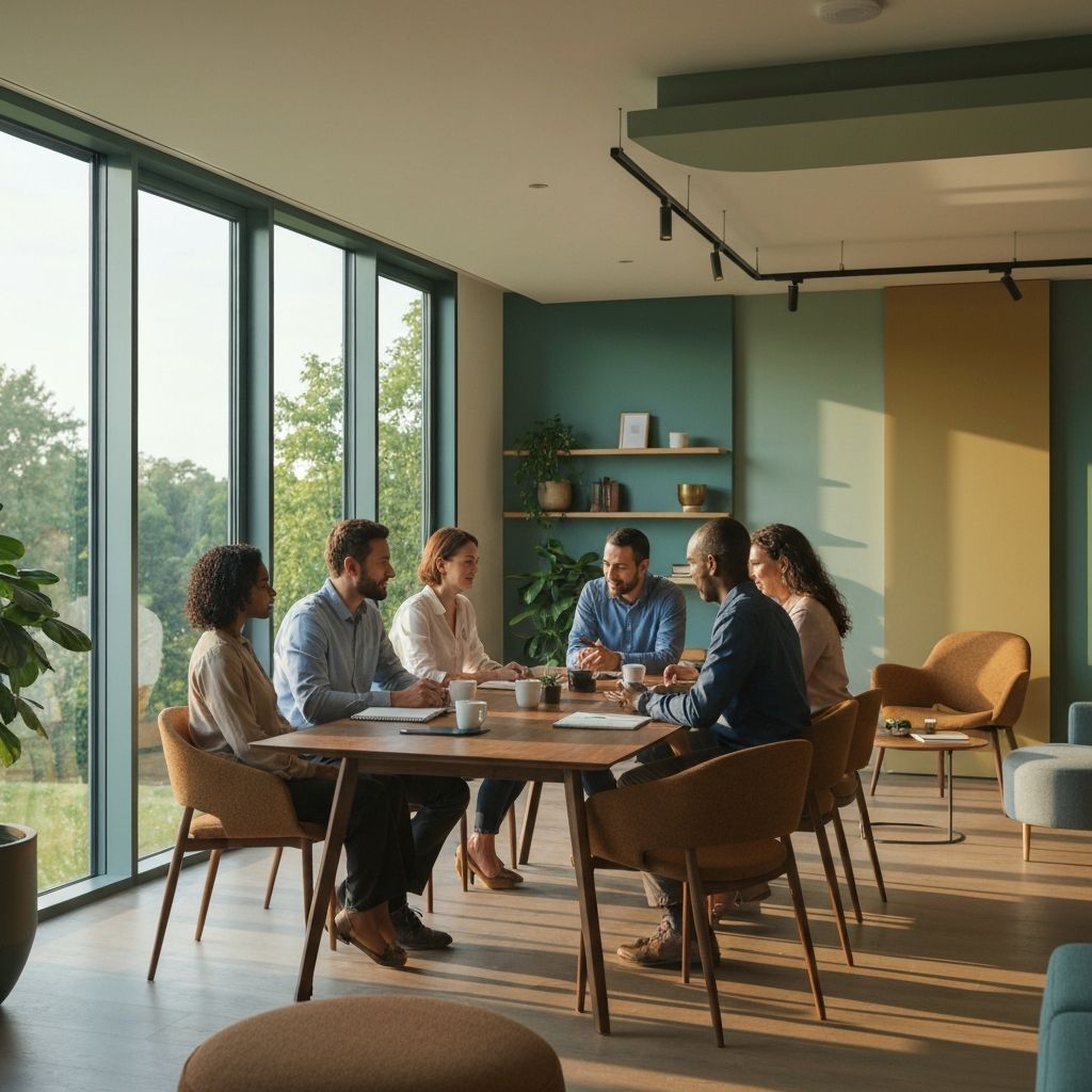 Equipo Alteria en un espacio de trabajo colaborativo y humano